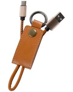 Кабель брелок MB USB Type C 25 см коричневый УТ000023426 Mobility