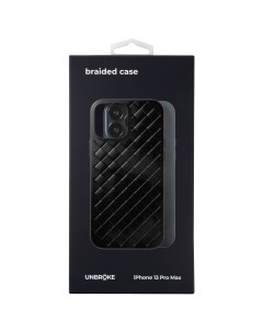 Чехол накладка braided case для iPhone 13 Pro Max черная Unbroke