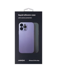 Чехол накладка soft case with camera slider для iPhone 13 Pro Max фиолетовая Unbroke