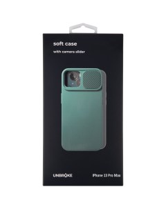 Чехол накладка soft case with camera slider для iPhone 13 Pro Max зеленая Unbroke