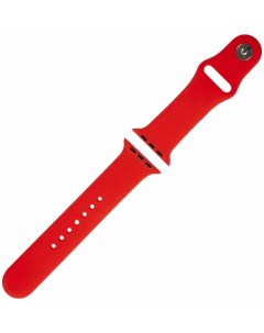 Ремешок силиконовый для Apple Watch 42 44 mm S3 S4 S5 SE S6 красный УТ000027231 Red line