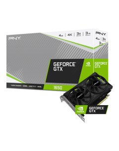 Видеокарта GeForce GTX 1650 Dual Fan 4G VCG16504D6DFPPB Pny