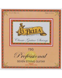 Струны 7SG нейлон для классической 7 струнной гитары La bella