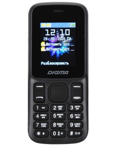 Мобильный телефон A172 Linx 32Mb черный Digma