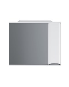 Зеркало частично зеркальный шкаф 80 см Like M80MPR0801WG с подсветкой правый цвет белый глянец шт Am.pm.