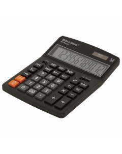 Калькулятор настольный EXTRA 12 BK 206x155 мм 12 разрядов двойное питание ЧЕРНЫЙ 250481 Brauberg