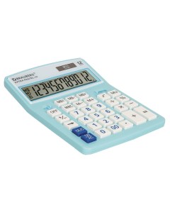 Калькулятор настольный EXTRA PASTEL 12 LB 206x155 мм 12 разрядов двойное питание ГОЛУБОЙ 250486 Brauberg