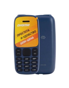 Мобильный телефон A106 Linx 32Mb синий Digma