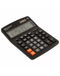 Калькулятор настольный EXTRA 14 BK 206x155 мм 14 разрядов двойное питание ЧЕРНЫЙ 250474 Brauberg