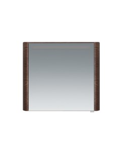 Зеркало зеркальный шкаф левый 80 см Sensation M30MCL0801TF с подсветкой цвет табачный дуб текстур Am.pm.