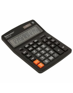 Калькулятор настольный EXTRA 16 BK 206x155 мм 16 разрядов двойное питание ЧЕРНЫЙ 250475 Brauberg
