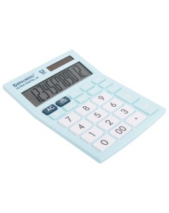 Калькулятор настольный ULTRA PASTEL 12 LB 192x143 мм 12 разрядов двойное питание ГОЛУБОЙ 250502 Brauberg
