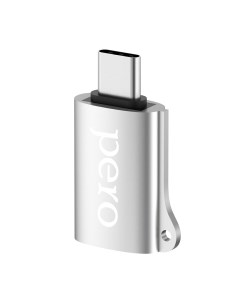 Адаптер AD02 OTG TYPE C TO USB 2 0 серебристый Péro