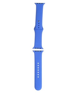 Ремешок для APPLE Watch S3 S4 S5 SE S6 42 44mm Silicone MB Blue УТ000027908 Mobility