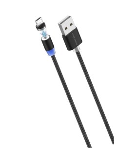 Кабель K61Sm 1м Black Smart USB 3 0A для micro USB Magnetic ченый More choice