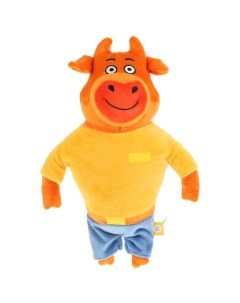 Мягкая игрушка Оранжевая корова Папа 30 см арт V92752 23NS 24 Мульти-пульти