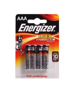 Батарейка Max AAA блистер 4шт Energizer