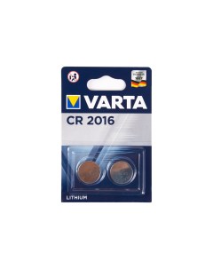 Батарейка CR 2016 блистер 2шт Varta