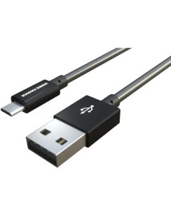Дата кабель USB 2 1A для micro USB K31m металл 1м Black More choice