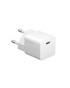 Сетевое зарядное устройство New USB C Power Delivery GaN 20Вт белый 11400 Deppa