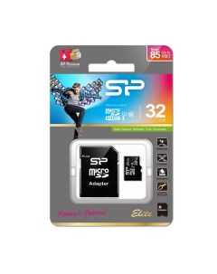 Карта памяти micro SDHC 32Gb Elite Class 10 UHS I U1 ADP 85 15 Mb s Silicon power