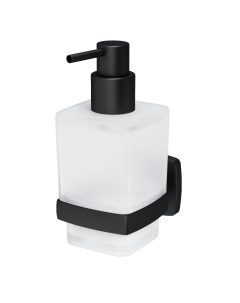 Стеклянный диспенсер для жидкого мыла с настенным держателем Gem A9036922 цвет черный Am.pm.