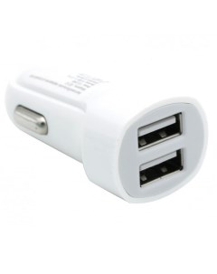 Автомобильное зарядное устройство 2 USB 2 1A белое Borasco