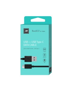 Дата кабель USB Type C 2A 1м черный Borasco