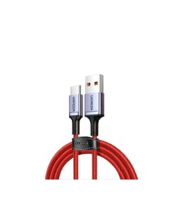 Кабель US505 20527 USB 2 0 to Type C 6A Aluminium Alloy Cable 1м красный Ugreen