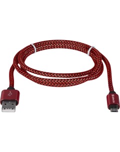 Кабель USB08 03T USB microUSB 1м 87801 Red Defender