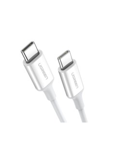 Кабель US264 60519 USB C 2 0 Male To USB C 2 0 Male 3A Data Cable 1 5 м белый Ugreen