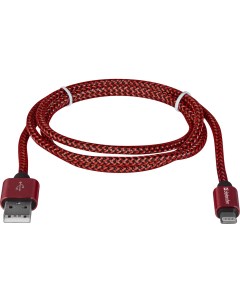 Кабель ACH01 03T USB Lightning 1м 87807 Red Defender