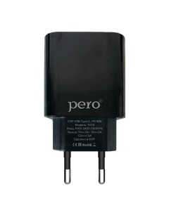 Сетевое зарядное устройство TC03 PD 18W черный Péro