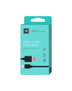 Дата кабель USB 8 pin 2А 3м черный Borasco
