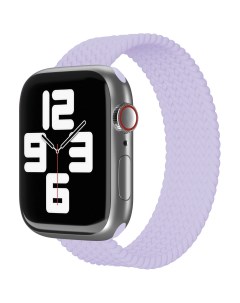 Ремешок нейлоновый плетёный для Apple Watch 42 44 45 L XL 2шт фиолетовый Vlp