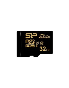 Карта памяти microSD 32GB Elite Gold microSDHC Class 10 UHS I U1 85Mb s SD адаптер Silicon power