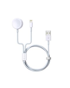 Кабель Smart series 2 In 1 Apple watch Charging Cable White Белый Devia