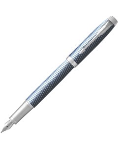 Ручка перьев IM Premium F318 2143651 Blue Grey CT F сталь нержавеющая подар кор Parker