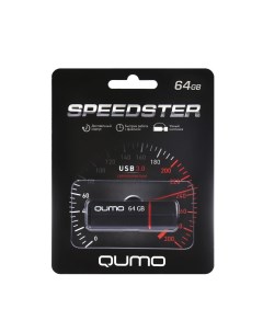 Флешка USB 3 0 64GB Speedster QM64GUD3 SP black Qumo
