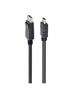 Кабель Cablexpert DisplayPort to HDMI 20M 19M 3m Black CC DP HDMI 3M Gembird