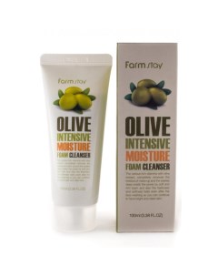 Очищающая пенка с экстрактом оливы Olive Intensive Moisture Foam Cleanser 100мл Farmstay