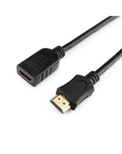 Кабель Cablexpert HDMI 19M 19F v2 0 0 5m Black CC HDMI4X 0 5M Gembird