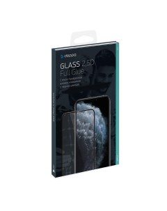 Защитное стекло 25D Full Glue для iPhone XS Max 11 Pro Max 2019 0 3 мм черная рамка 62590 Deppa
