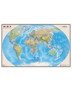 Карта настенная Мир Политическая карта М 1 20 млн размер 156х101 см ламинированная тубус 295 Dmb