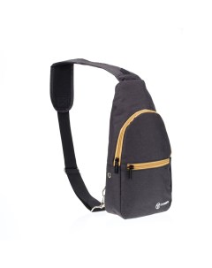 Рюкзак T062 BEI с одним плечевым ремнем чёрно бежевый Torber
