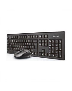 Набор клавиатура мышь 7100N клав черный мышь черный USB беспроводная A4tech