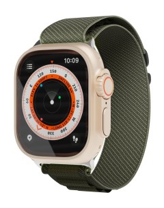 Ремешок нейлоновый Extreme Band для Apple Watch 42 44 45 49mm темно зеленый Vlp