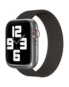 Ремешок нейлоновый плетёный для Apple Watch 38 40 41 L XL 2шт чёрный Vlp