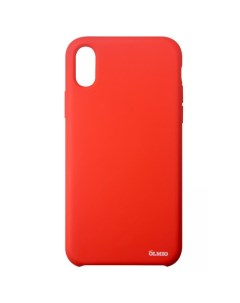 Чехол Velvet для iPhone X красный Olmio