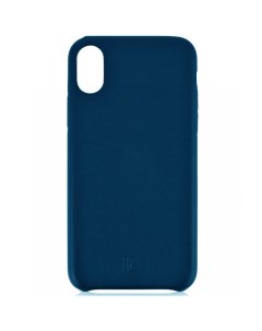 Чехол накладка Cover Case для Apple iPhone X синий иск кожа CR00023 Dyp